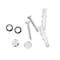 Alpine Industries Universal Brushed Stainless Steel Double Post Toilet Paper Holder with Shelf. ALP487-B-MK - alternate 6